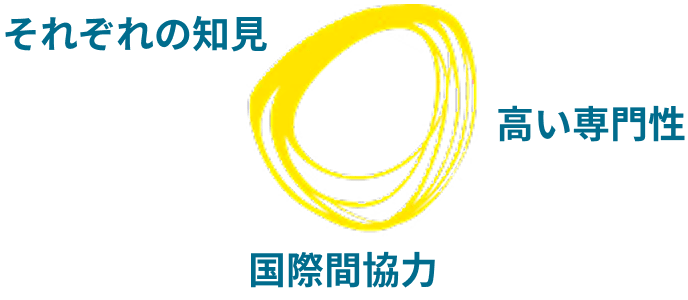 それぞれの知見 高い専門性 国際間協力